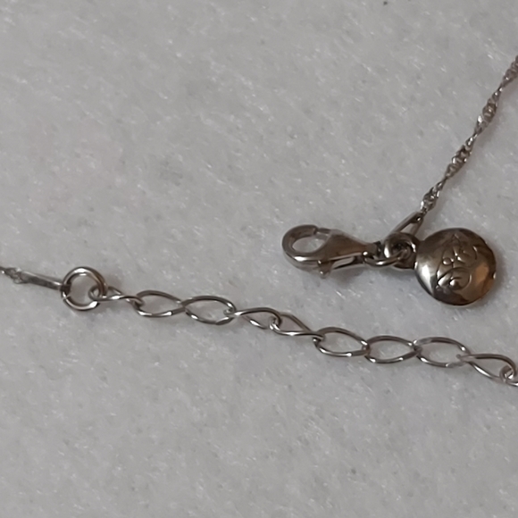 Caroline Creba Sterling Silver Necklace w/Dancing Pendant - Picture 7 of 9